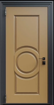 Входная термодверь с металлофиленкой и порошковым окрашиванием RAL 1036 (тип №1) Входная термодверь с металлофиленкой и порошковым окрашиванием RAL 1036 (тип №1)